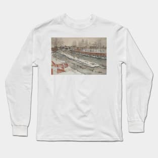 The Timber Chute. Winterscene. From A Home by Carl Larsson Long Sleeve T-Shirt